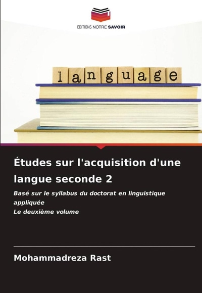  کتاب Études sur l'acquisition d'une langue seconde 2