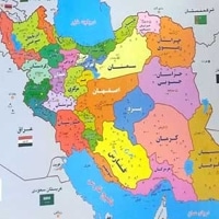 نقشه ایران 50*70