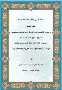 نقد ادبی بر کتاب فیه ما فیه جلد ششم