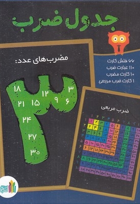 فلش کارت وایت بوردی جدول ضرب