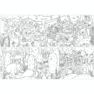 رنگ آمیزی بزرگ من-باغ وحش