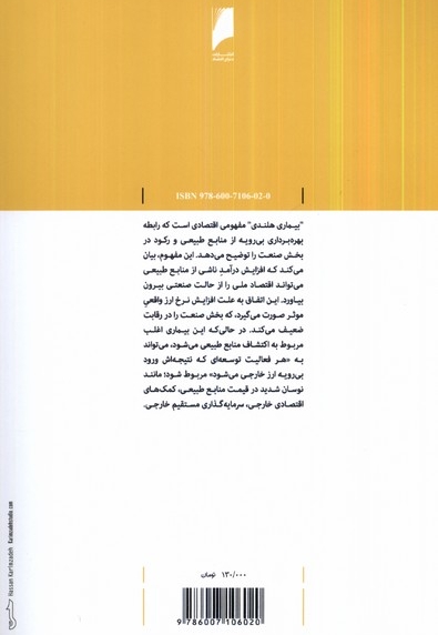 بیماری هلندی در اقتصاد ایران