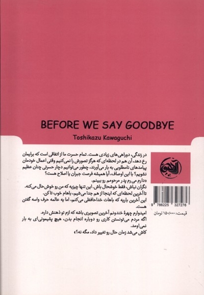 پیش از آنکه وداع   کنیم