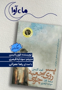 پسر روی جعبه چوبی
